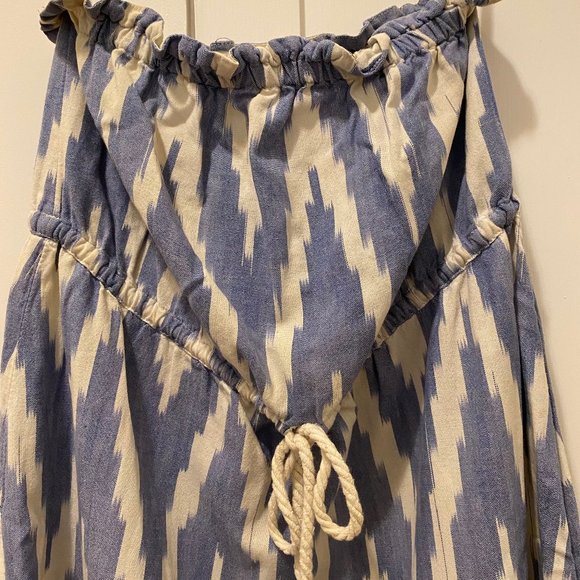 GAP Strapless Ikat Dress with Drawstring Waist - Picture 2 of 9